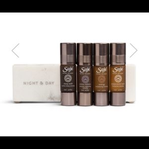 Saje Night & Day Essential Oils Rollers and Stand